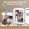 imageHealSmart Portable Mini Fridge 4 Liter 6 Can Cooler and Warmer Compact Refrigerators 100 FreonFree ampamp Eco Friendly 4L RedBlack