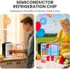 imageHealSmart Portable Mini Fridge 4 Liter 6 Can Cooler and Warmer Compact Refrigerators 100 FreonFree ampamp Eco Friendly 4L RedBlack
