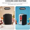 imageHealSmart Portable Mini Fridge 4 Liter 6 Can Cooler and Warmer Compact Refrigerators 100 FreonFree ampamp Eco Friendly 4L RedBlack