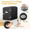 imageHealSmart Portable Mini Fridge 4 Liter 6 Can Cooler and Warmer Compact Refrigerators 100 FreonFree ampamp Eco Friendly 4L RedBlack