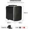 imageHealSmart Portable Mini Fridge 4 Liter 6 Can Cooler and Warmer Compact Refrigerators 100 FreonFree ampamp Eco Friendly 4L RedBlack