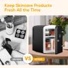 imageHealSmart Portable Mini Fridge 4 Liter 6 Can Cooler and Warmer Compact Refrigerators 100 FreonFree ampamp Eco Friendly 4L RedBlack