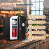 imageHealSmart Portable Mini Fridge 4 Liter 6 Can Cooler and Warmer Compact Refrigerators 100 FreonFree ampamp Eco Friendly 4L RedBlack New