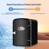 imageHealSmart Portable Mini Fridge 4 Liter 6 Can Cooler and Warmer Compact Refrigerators 100 FreonFree ampamp Eco Friendly 4L RedBlack New