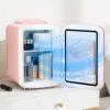 imageHealSmart Portable Mini Fridge 4 Liter 6 Can Cooler and Warmer Compact Refrigerators 100 FreonFree ampamp Eco Friendly 4L RedPink