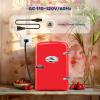imageHealSmart Portable Mini Fridge 4 Liter 6 Can Cooler and Warmer Compact Refrigerators 100 FreonFree ampamp Eco Friendly 4L RedRed