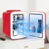imageHealSmart Portable Mini Fridge 4 Liter 6 Can Cooler and Warmer Compact Refrigerators 100 FreonFree ampamp Eco Friendly 4L RedRed