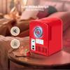 imageHealSmart Portable Mini Fridge 4 Liter 6 Can Cooler and Warmer Compact Refrigerators 100 FreonFree ampamp Eco Friendly 4L RedRed