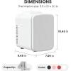 imageHealSmart Portable Mini Fridge 4 Liter 6 Can Cooler and Warmer Compact Refrigerators 100 FreonFree ampamp Eco Friendly 4L RedWhite