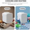 imageHealSmart Portable Mini Fridge 4 Liter 6 Can Cooler and Warmer Compact Refrigerators 100 FreonFree ampamp Eco Friendly 4L RedWhite
