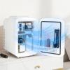 imageHealSmart Portable Mini Fridge 4 Liter 6 Can Cooler and Warmer Compact Refrigerators 100 FreonFree ampamp Eco Friendly 4L RedWhite