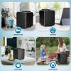 imageHealSmart Portable Mini Fridge 4 Liter 6 Can Cooler and Warmer Compact Refrigerators 100 FreonFree ampamp Eco Friendly for Drinks Food Medications 4L Black