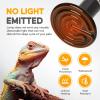 imageHealSmart Reptile Heat Lamp 150W 2Pack Ceramic Heat Emitter No Light Emitting Heat Bulbs for Amphibian Pet Brooder Coop Incubating Chicken Lizard Bearded Dragon Turtle Snake TerrariumD75mm 295