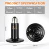 imageHealSmart Reptile Heat Lamp 150W 2Pack Ceramic Heat Emitter No Light Emitting Heat Bulbs for Amphibian Pet Brooder Coop Incubating Chicken Lizard Bearded Dragon Turtle Snake TerrariumD75mm 295