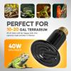 imageHealSmart Reptile Heat Lamp 150W 2Pack Ceramic Heat Emitter No Light Emitting Heat Bulbs for Amphibian Pet Brooder Coop Incubating Chicken Lizard Bearded Dragon Turtle Snake TerrariumD75mm 295