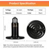 imageHealSmart Reptile Heat Lamp 150W 2Pack Ceramic Heat Emitter No Light Emitting Heat Bulbs for Amphibian Pet Brooder Coop Incubating Chicken Lizard Bearded Dragon Turtle Snake TerrariumD85mm 335