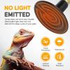 imageHealSmart Reptile Heat Lamp 150W 2Pack Ceramic Heat Emitter No Light Emitting Heat Bulbs for Amphibian Pet Brooder Coop Incubating Chicken Lizard Bearded Dragon Turtle Snake TerrariumD140mm 551