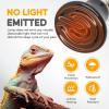 imageHealSmart Reptile Heat Lamp 150W 2Pack Ceramic Heat Emitter No Light Emitting Heat Bulbs for Amphibian Pet Brooder Coop Incubating Chicken Lizard Bearded Dragon Turtle Snake TerrariumD60mm 236