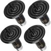 imageHealSmart Reptile Heat Lamp 150W Ceramic Heat Emitter No Light Emitting Heat Bulbs for Amphibian Pet Brooder Coop Incubating Chicken Lizard Bearded Dragon Turtle Snake Terrarium 4Pack50 Watts