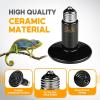 imageHealSmart Reptile Heat Lamp 150W Ceramic Heat Emitter No Light Emitting Heat Bulbs for Amphibian Pet Brooder Coop Incubating Chicken Lizard Bearded Dragon Turtle Snake Terrarium 4Pack25 Watts
