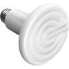 imageHealSmart Reptile Heat Lamp Bulb Ceramic Heat Emitter 100W No Light Emitting Brooder Coop Heater for Amphibian Pet ampamp Incubating Chicken Black1 Pcs White