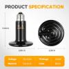 imageHealSmart Reptile Heat Lamp Bulb Ceramic Heat Emitter 100W No Light Emitting Brooder Coop Heater for Amphibian Pet ampamp Incubating Chicken Black100 Watts