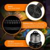 imageHealSmart Reptile Heat Lamp Bulb Ceramic Heat Emitter 100W No Light Emitting Brooder Coop Heater for Amphibian Pet ampamp Incubating Chicken Black100 Watts
