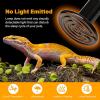 imageHealSmart Reptile Heat Lamp Bulb Ceramic Heat Emitter 100W No Light Emitting Brooder Coop Heater for Amphibian Pet ampamp Incubating Chicken Black150 Watts
