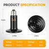 imageHealSmart Reptile Heat Lamp Bulb Ceramic Heat Emitter 100W No Light Emitting Brooder Coop Heater for Amphibian Pet ampamp Incubating Chicken Black25 Watts