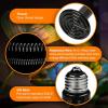 imageHealSmart Reptile Heat Lamp Bulb Ceramic Heat Emitter 100W No Light Emitting Brooder Coop Heater for Amphibian Pet ampamp Incubating Chicken Black6 Pcs Black