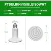imageHealSmart Reptile Heat Lamp Bulb Ceramic Heat Emitter 150W No Light Emitting Brooder Coop Heater for Amphibian Pet ampamp Incubating Chicken BlackWhite