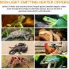 imageHealSmart Reptile Heat Lamp Bulb Ceramic Heat Emitter 150W No Light Emitting Brooder Coop Heater for Amphibian Pet ampamp Incubating Chicken BlackWhite