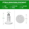 imageHealSmart Reptile Mini Heat Lamp 25W50W Ceramic Heat Emitter No Light Emitting Infrared Heat Bulbs for Amphibian Pet Brooder Coop Incubating ChickenWhite2 Pack