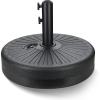 imageHealSmart 24Lbs Heavy Duty Umbrella Base Outdoor Round Patio Umbrella Stand for Lawn Deck Poolside BronzeClassic Black