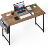 imageHealSmart 32 Inch Computer Office Desk Home Writing Study Worktable with Storage Bag for Bedroom Office Apartment BrownDeep Brown40 Inch