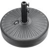 imageHealSmart Outdoor Patio Umbrella Base Stand 50lbs Heavy Duty Water Filled Holder for Lawn ampamp Garden Round BlackBlack