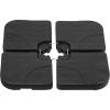 imageHealSmart Outdoor Patio Umbrella Base Stand 50lbs Heavy Duty Water Filled Holder for Lawn ampamp Garden Round BlackBlackOffset umbrella base