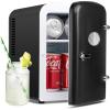 imageHealSmart Portable Mini Fridge 4 Liter 6 Can Cooler and Warmer Compact Refrigerators 100 FreonFree ampamp Eco Friendly 4L RedBlack New