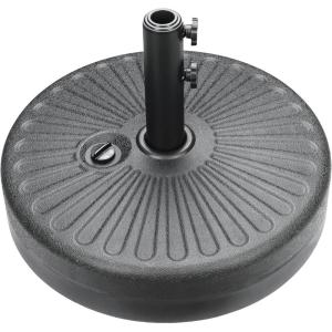 imageHealSmart Outdoor Patio Umbrella Base Stand 50lbs Heavy Duty Water Filled Holder for Lawn ampamp Garden Round BlackBlack