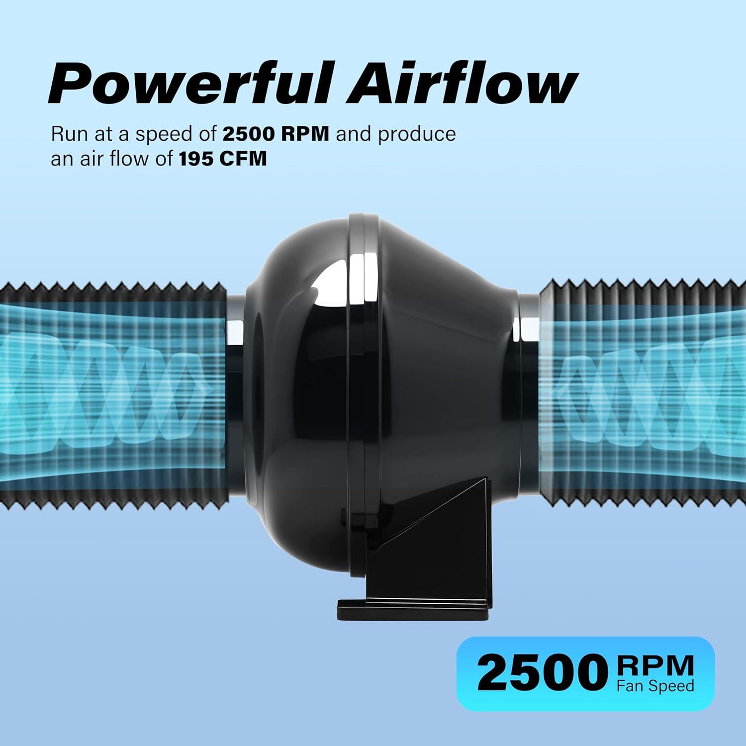 imageHealSmart 12quot 8 Ft Aluminum Ducting Flexible HeavyDuty FourLayer Protection with 2 Duct Clamps Dryer Vent Hose for Heating Cooling Ventilation and Exhaust Fan4 FanDucting