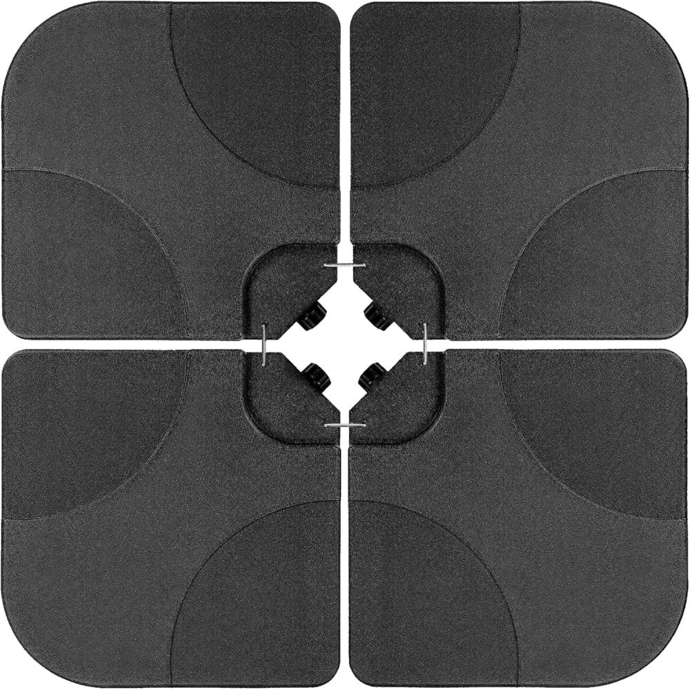 imageHealSmart 10ft Offset Hanging Patio Umbrella Cantilever Market Umbrellas with Crank ampamp Cross Base for Backyard Poolside Lawn and Garden TanBlackOffset umbrella base