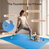 imageHealSmart  Inch Puzzle Exercise Mat HighDensity EVA Foam Floor Tiles for Home Gym Workout Equipment Protective Floor Padding ampamp Kids Play Areas Black 24 Sq Ft  6 TilesBlue34 Thick