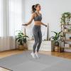 imageHealSmart  Inch Puzzle Exercise Mat HighDensity EVA Foam Floor Tiles for Home Gym Workout Equipment Protective Floor Padding ampamp Kids Play Areas Black 24 Sq Ft  6 TilesGrey12 Thick