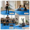 imageHealSmart  Inch Puzzle Exercise Mat HighDensity EVA Foam Floor Tiles for Home Gym Workout Equipment Protective Floor Padding ampamp Kids Play Areas Black 24 Sq Ft  6 TilesBlue1 Thick