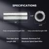 imageHealSmart 12quot 8 Ft Aluminum Ducting Flexible HeavyDuty FourLayer Protection with 2 Duct Clamps Dryer Vent Hose for Heating Cooling Ventilation and Exhaust Fan4 25 Ducting2 Pcs