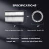 imageHealSmart 12quot 8 Ft Aluminum Ducting Flexible HeavyDuty FourLayer Protection with 2 Duct Clamps Dryer Vent Hose for Heating Cooling Ventilation and Exhaust Fan6 16 Ducting