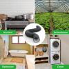 imageHealSmart 12quot 8 Ft Aluminum Ducting Flexible HeavyDuty FourLayer Protection with 2 Duct Clamps Dryer Vent Hose for Heating Cooling Ventilation and Exhaust Fan4 8 Ducting