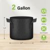 imageHealSmart Plant Grow Bags 7 Gallon Tomoato Planter Pots 5Pack with Handles Aeration Nonwoven Fabric Heavy Duty Gardening Planter for Vegetable Herbs and Flowers Black 2024 VersionBlack  5 Pack New