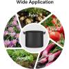 imageHealSmart Plant Grow Bags 7 Gallon Tomoato Planter Pots 5Pack with Handles Aeration Nonwoven Fabric Heavy Duty Gardening Planter for Vegetable Herbs and Flowers Black 2024 VersionBlack  10 Pack New