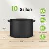 imageHealSmart Plant Grow Bags 7 Gallon Tomoato Planter Pots 5Pack with Handles Aeration Nonwoven Fabric Heavy Duty Gardening Planter for Vegetable Herbs and Flowers Black 2024 VersionBlack  5 Pack New